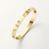 Brățară Love, model clasic, finisaj periat, 4 diamante