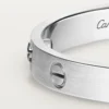 Brățară Love, model clasic, finisaj periat, 4 diamante
