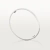 Brățară Love, model clasic, finisaj periat, 4 diamante