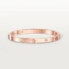 Brățară Love, model mediu, 4 diamante