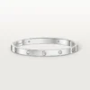 Brățară Love, model mediu, 4 diamante