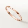 Brățară Love, model mediu, 4 diamante