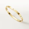 Brățară Love, model mediu, 4 diamante