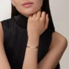 Brățară Love, model mediu, 4 diamante