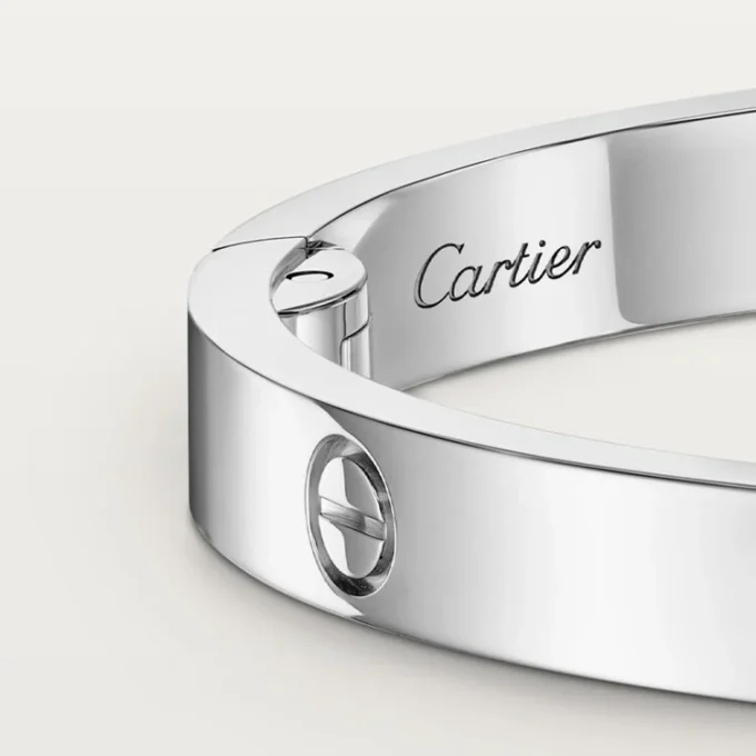 Brățară Love, model mediu, 4 diamante