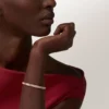 Brățară Love, model mediu, pavată