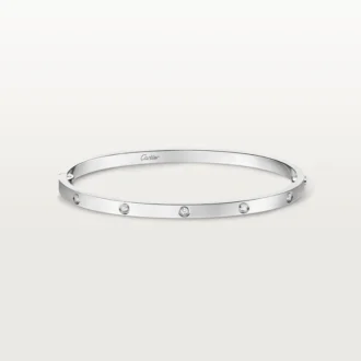 Brățară Love, model mic, 10 diamante