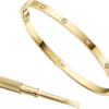 Brățară Love, model mic, 10 diamante