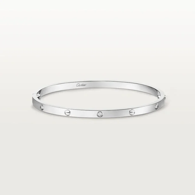 Brățară Love, model mic, 6 diamante
