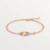 Brățară Love, pe lanț, 2 diamante