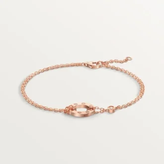 Brățară Love, pe lanț, 2 diamante