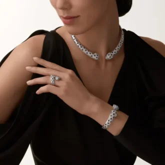 Brățară Panthere De Cartier, articulată, pavată