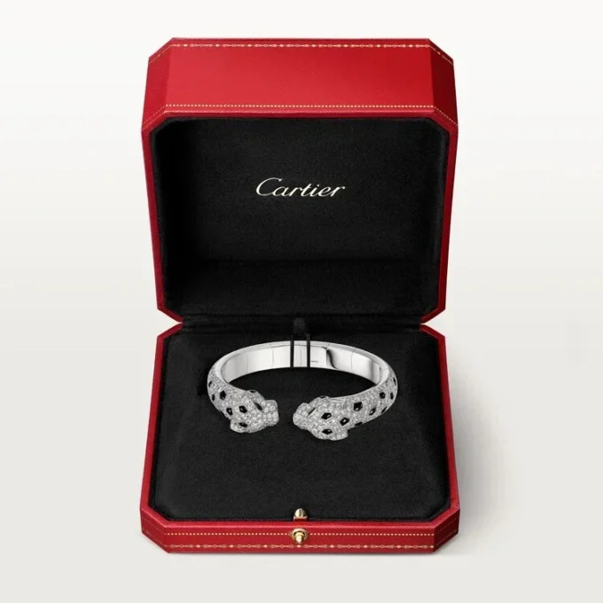 Brățară Panthere De Cartier, articulată, pavată
