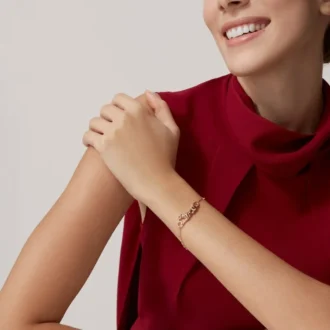Brățară Panthere De Cartier – Aur roz, granate tsavorite, diamante – Cartier
