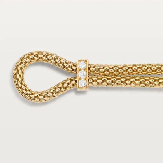Brățară Panthere De Cartier, cu lanț, diamante