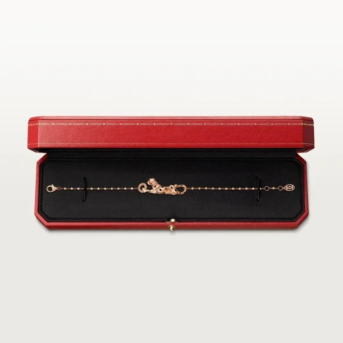 Brățară Panthere De Cartier – Aur roz, granate tsavorite, diamante – Cartier