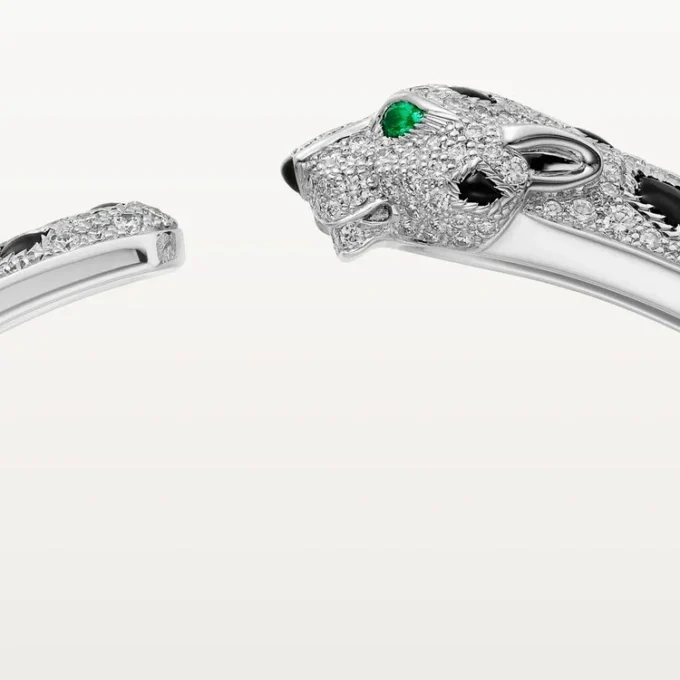 Brățară Panthere De Cartier, model mediu, pavată