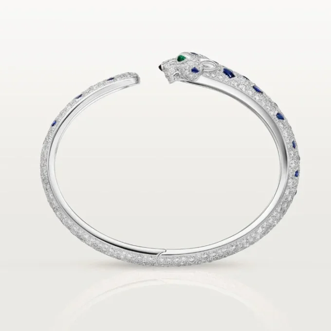 Brățară Panthere De Cartier, model mediu, pavată