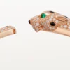 Brățară Panthere De Cartier, model mediu, semi-pavată