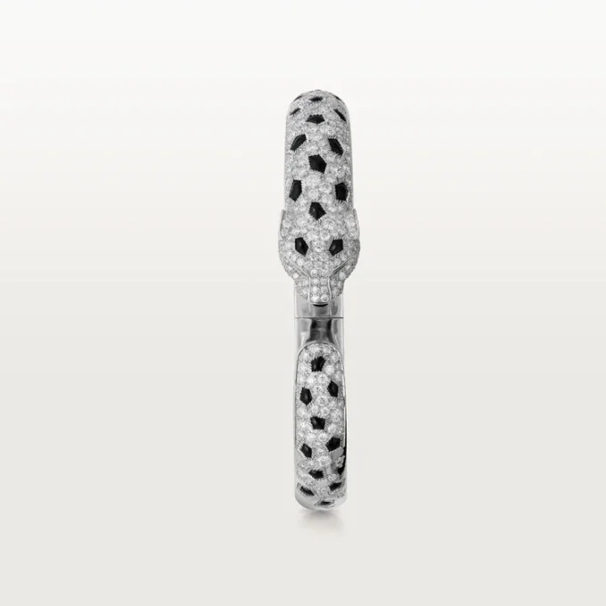 Brățară Panthere De Cartier, model mediu, semi-pavată
