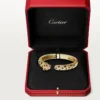 Brățară Panthere De Cartier, model mediu, semi-pavată