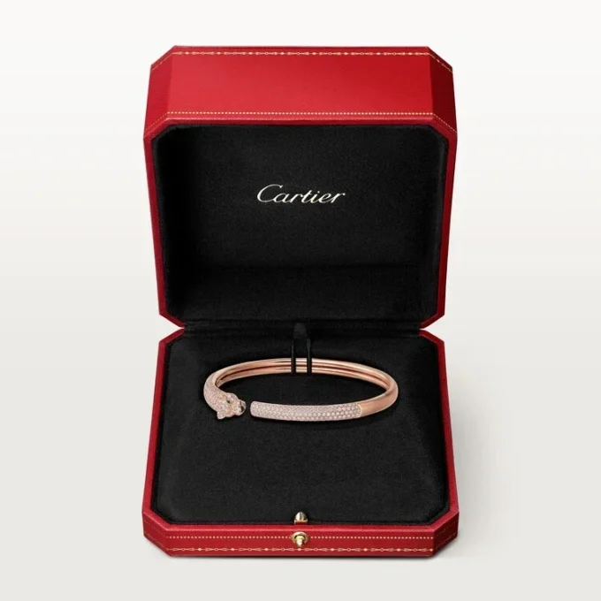 Brățară Panthere De Cartier, model mic, pavată