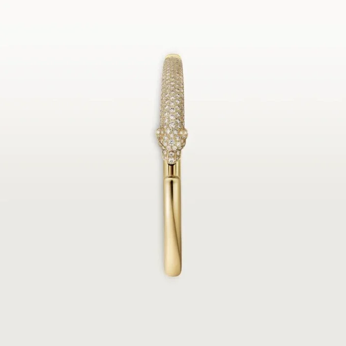 Brățară Panthere De Cartier, model mic, semi-pavată