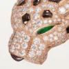 Brățară Panthere De Cartier, obsidian, pavată