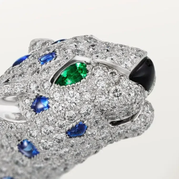 Brățară Panthere De Cartier, safir, pavată