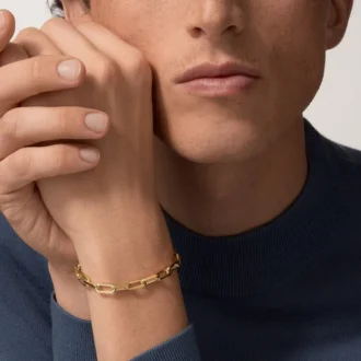 Brățară Santos De Cartier, lanț, model mediu