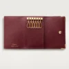 Breloc pentru 6 chei, Must De Cartier – Piele de vițel de culoare burgund, finisaj auriu – Cartier