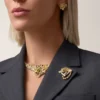 Broșă Faune Et Flore De Cartier, diamante galbene, portocalii și maro, pavate