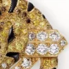 Broșă Faune Et Flore De Cartier, diamante galbene, portocalii și maro, pavate