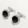 Butoni Panthere De Cartier – Aur alb rodiat, diamante, smaralde, onix – Cartier