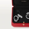 Butoni Panthere De Cartier – Aur alb rodiat, diamante, smaralde, onix – Cartier