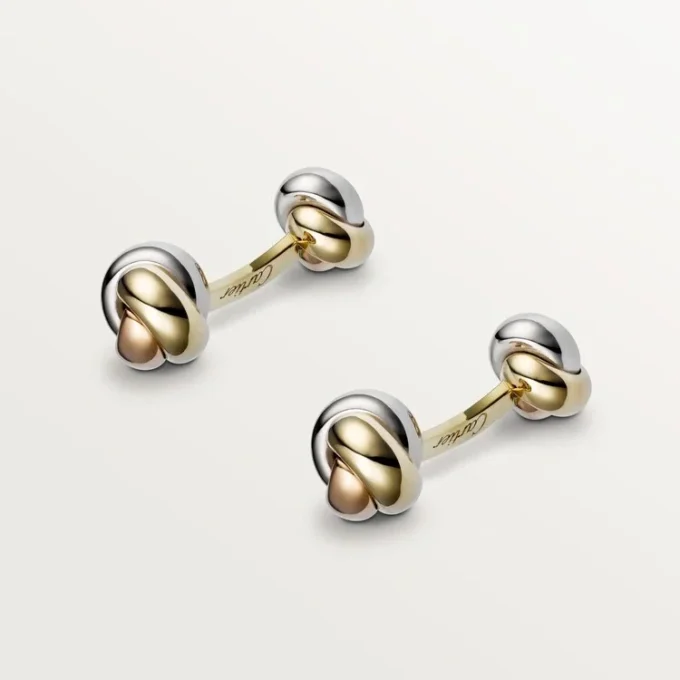 Butoni Trinity – Aur galben, roz și alb – Cartier Butoni Trinity – Aur galben, roz și alb – Cartier