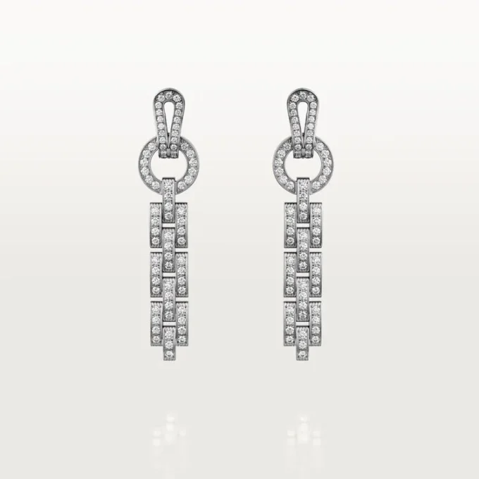 Cercei Agrafe – Aur alb, Diamante – Cartier Cercei Agrafe – Aur alb, Diamante – Cartier