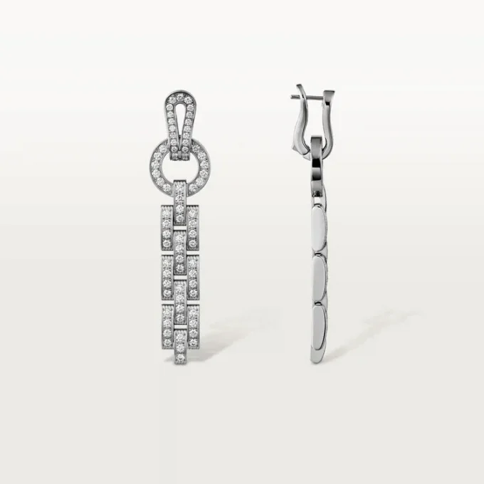 Cercei Agrafe – Aur alb, Diamante – Cartier Cercei Agrafe – Aur alb, Diamante – Cartier
