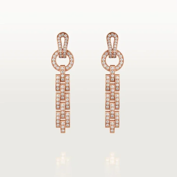 Cercei Agrafe – Aur roz, Diamante – Cartier Cercei Agrafe – Aur roz, Diamante – Cartier