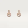 Cercei Agrafe – Aur roz, Diamante – Cartier Cercei Agrafe – Aur roz, Diamante – Cartier