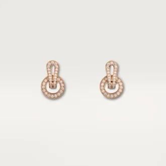 Cercei Agrafe – Aur roz, Diamante – Cartier