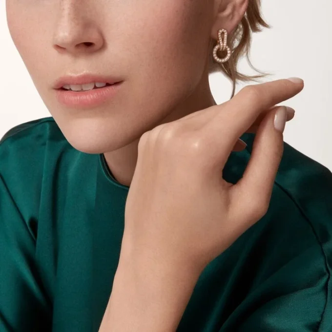 Cercei Agrafe – Aur roz, Diamante – Cartier Cercei Agrafe – Aur roz, Diamante – Cartier