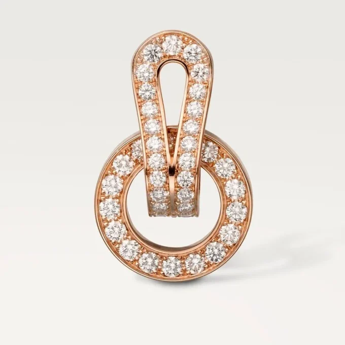 Cercei Agrafe – Aur roz, Diamante – Cartier Cercei Agrafe – Aur roz, Diamante – Cartier