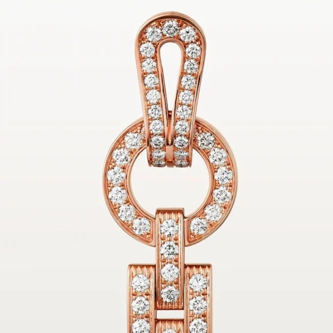 Cercei Agrafe – Aur roz, Diamante – Cartier Cercei Agrafe – Aur roz, Diamante – Cartier