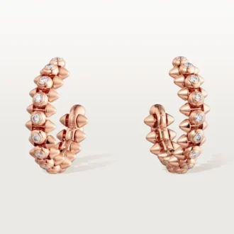 Cercei Clash De Cartier Diamante – Aur roz, Diamante – Cartier