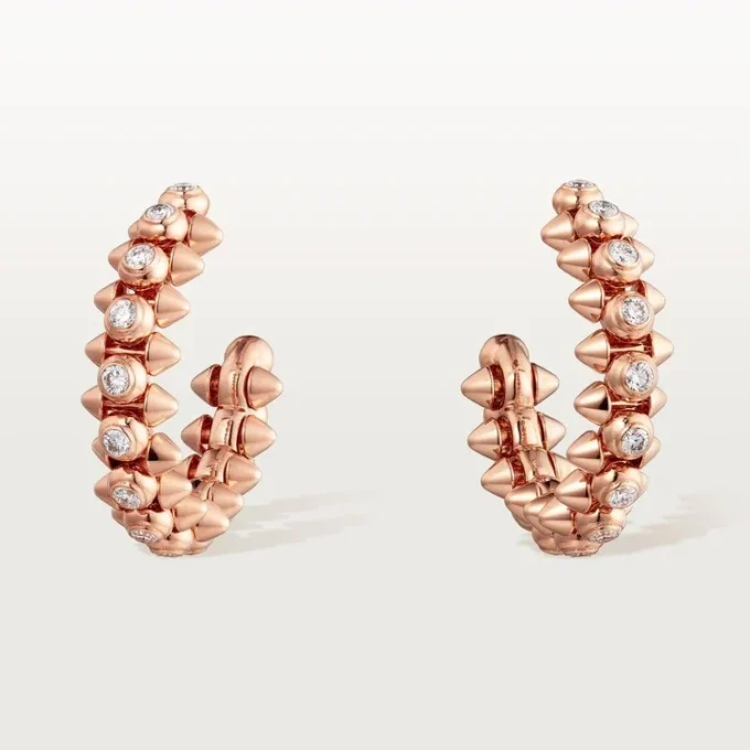 Cercei Clash De Cartier Diamante – Aur roz, Diamante – Cartier