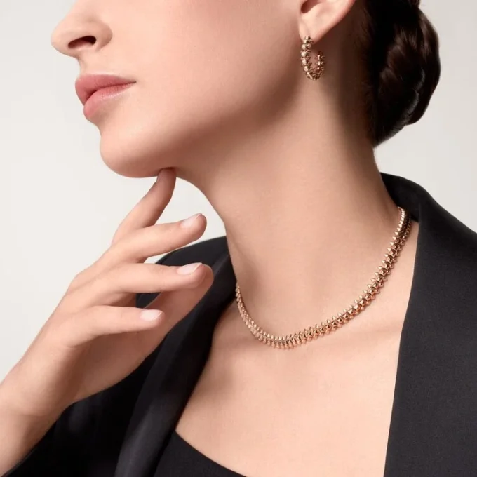 Cercei Clash De Cartier Diamante – Aur roz, Diamante – Cartier