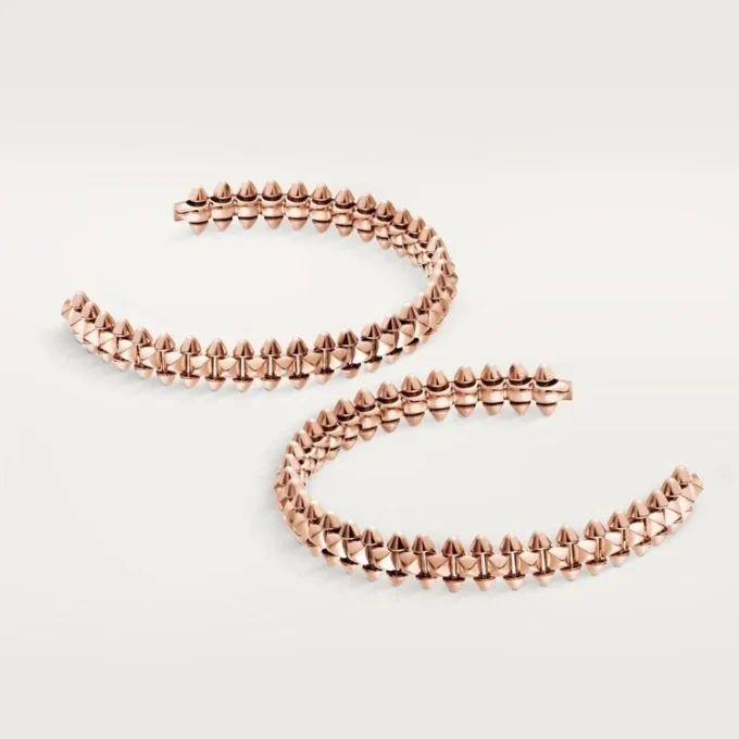 Cercei Clash De Cartier model mic – Aur roz – Cartier Cercei Clash De Cartier model mic – Aur roz – Cartier