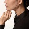 Cercei Clash De Cartier, model mic, pavati