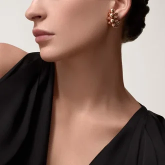 Cercei Clash De Cartier, model XL – Aur roz – Cartier